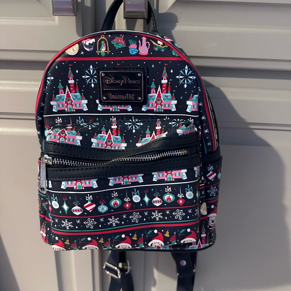 Disney Christmas Loungefly mini backpack